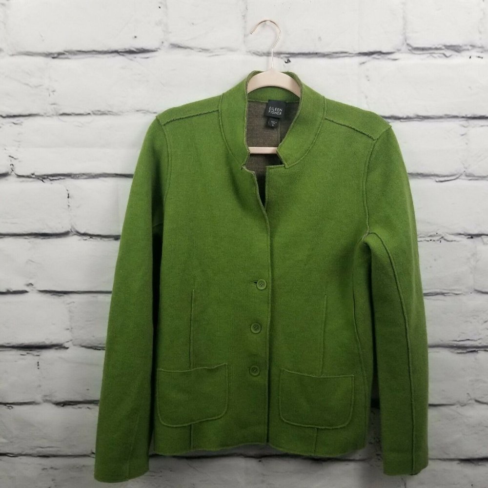 Eileen Fisher  Sz Medium Merino Wool Jacket
